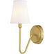 Briar LED 5 inch Muted Brass Wall Light