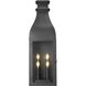 Toulouse 4 Light 32 inch Sand Black Outdoor Wall Light