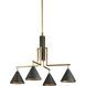 Aria 4 Light 30 inch Antique Brass and Bronze Chandelier Ceiling Light