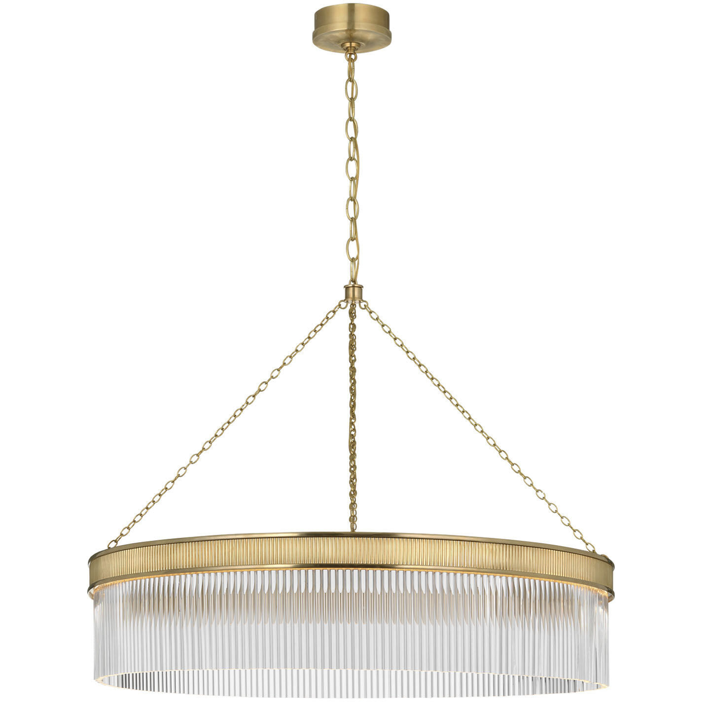 Marie Flanigan Menil LED 40 inch Soft Brass Chandelier Ceiling Light