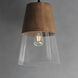 Carpenter 1 Light 10 inch Walnut and Black Mini Pendant Ceiling Light