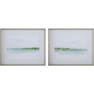 Green Ribbon Coast 32.13 X 26.13 inch Framed Prints, Set of 2