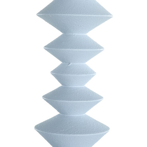 Irving 37.25 inch Textured Ocean Blue / Dark Bronze / Linen Fabric Table Lamp Portable Light