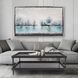 English Gray Morning 61.75 X 37.75 inch Hand Painted Canvas