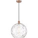 Edison Athens Water Glass 1 Light 14 inch Antique Copper Pendant Ceiling Light