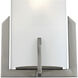 Zenith 1 Light 8 inch Brushed Nickel ADA Sconce Wall Light