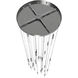 Main St. LED 30 inch Polished Nickel Pendant Ceiling Light in Frosted