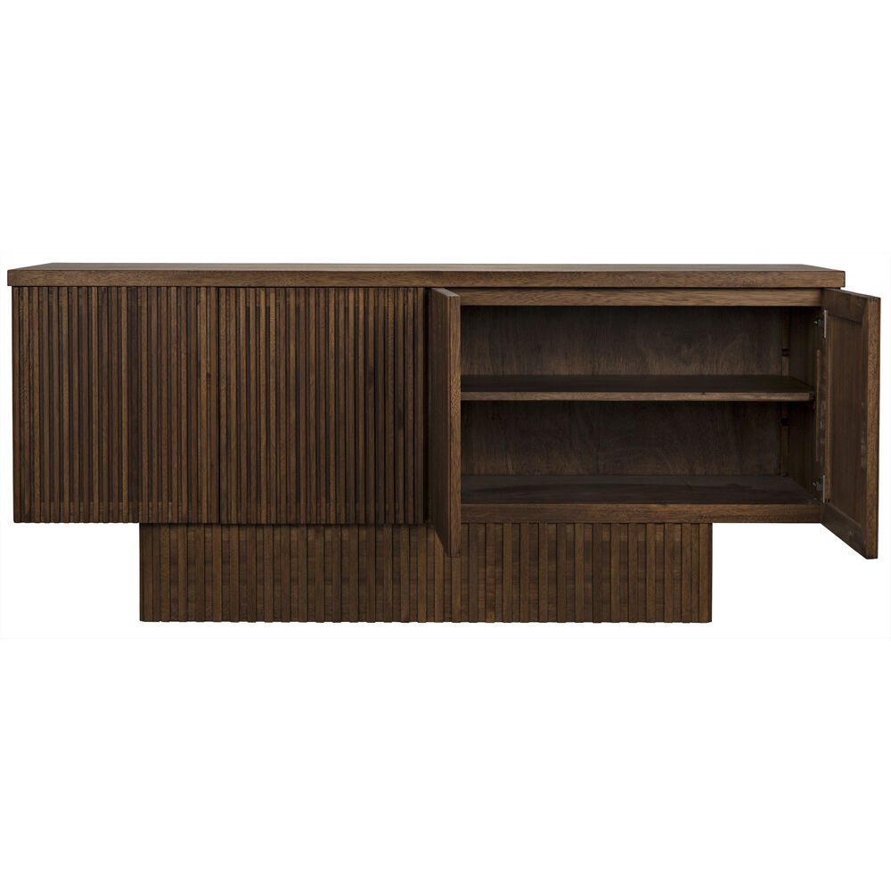 Noir GCON293DW Mr. Smith 77.5 X 22 inch Dark Walnut Sideboard