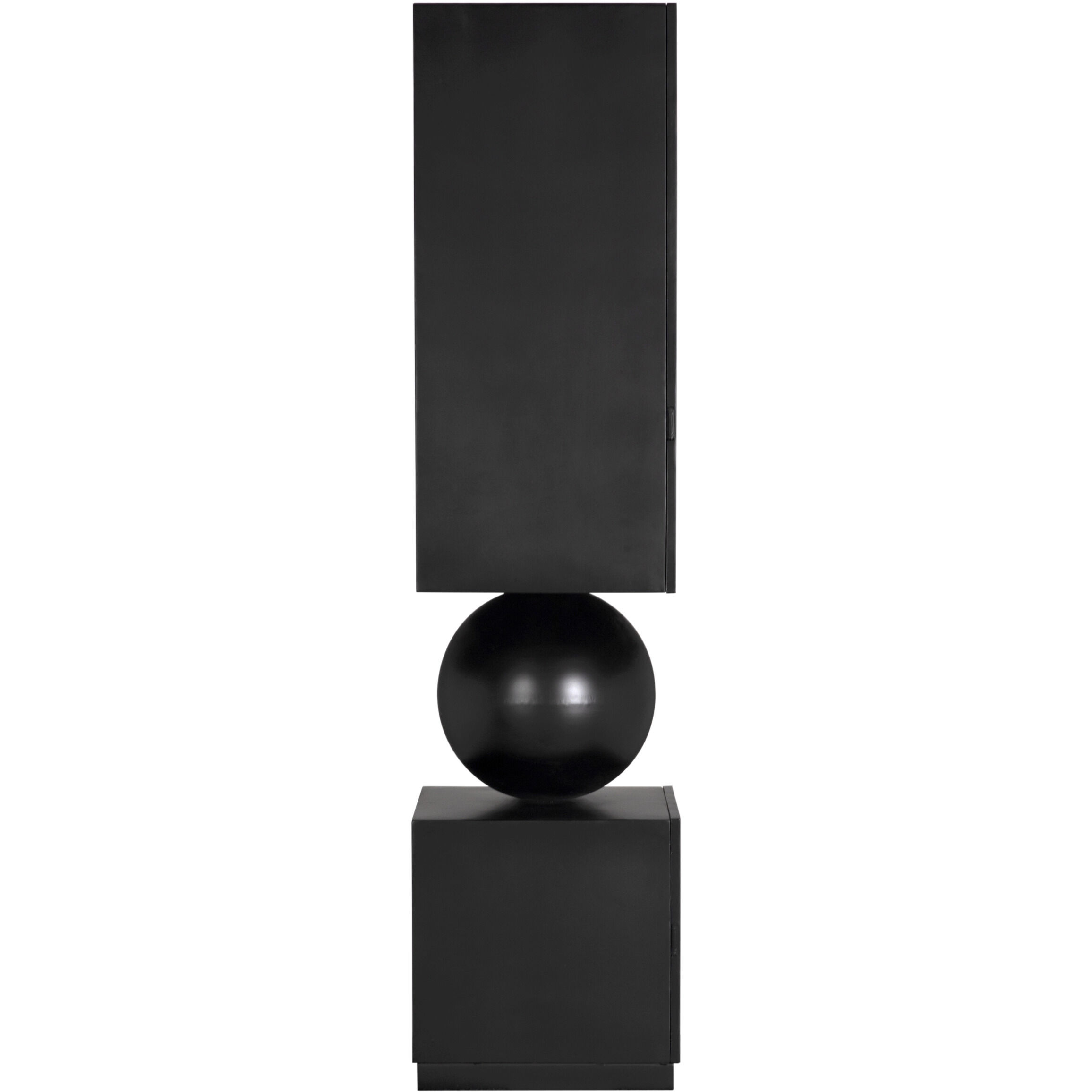 Pillar Matte Black Cabinet