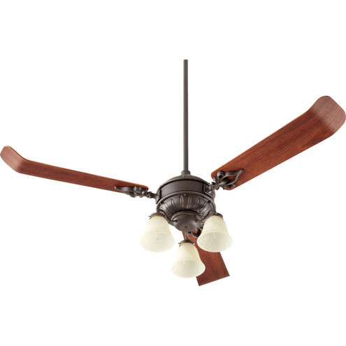 Brewster 3 Light Incandescent Oiled Bronze Fan Light Kit