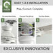 Georgetown 52 inch Fresh White with Light Gray Oak Blades Ceiling Fan