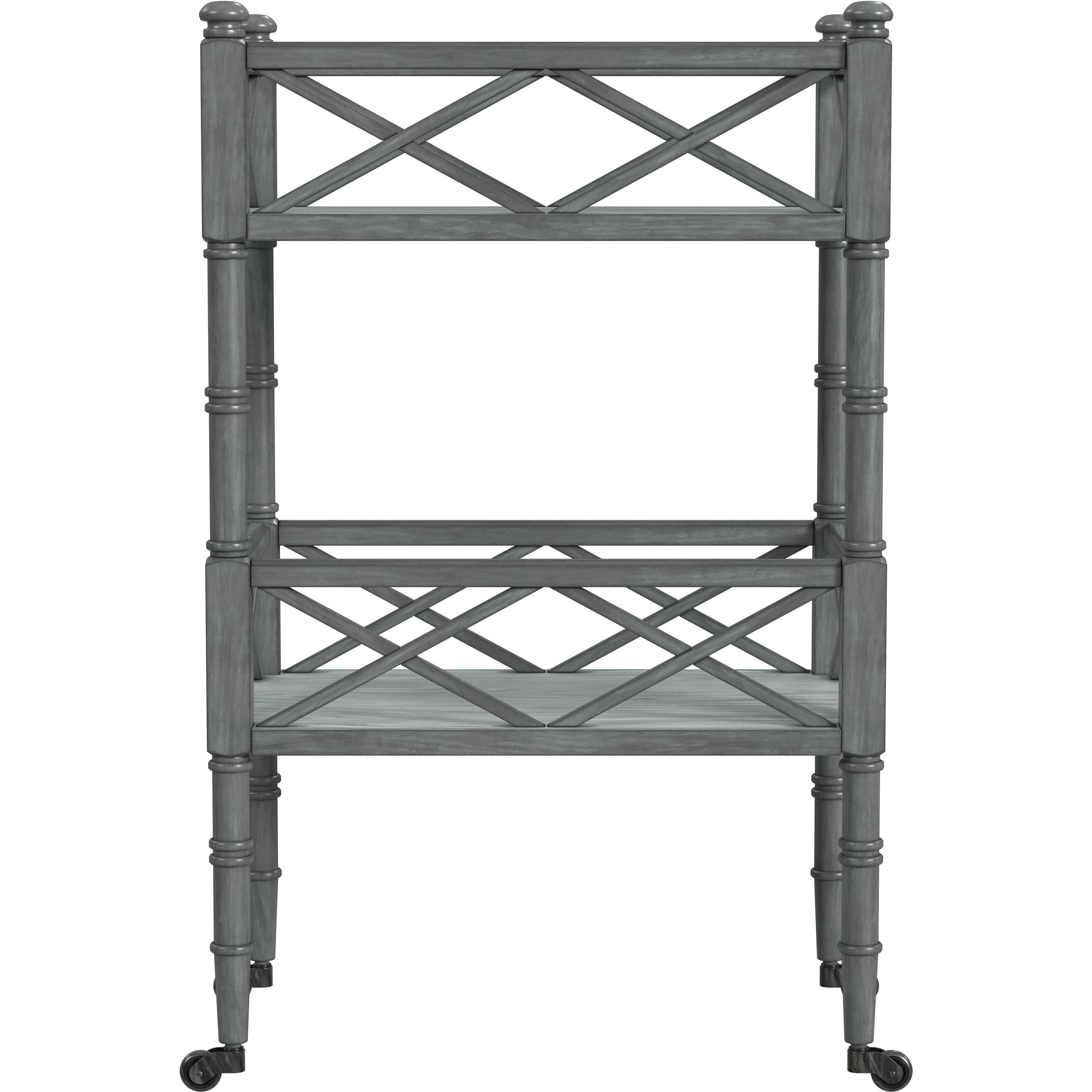 Foster 2 Tier Bar Cart in Gray