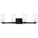 Hettinger 4 Light 29 inch Midnight Black Wall Bath Fixture Wall Light
