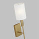 ED Ellen DeGeneres Brianna 1 Light 4 inch Burnished Brass Tail Sconce Wall Light