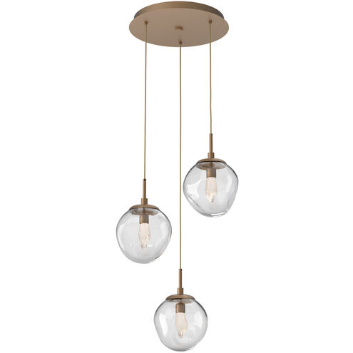Aster LED LED Novel Brass Chandelier Ceiling Light, Round Multi-Pendant