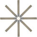 Renegade 52 inch Graphite and Weathered Wood with Weathered Wood Blades Downrod Ceiling Fan in 2700K, Graphite Weathered Wood