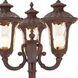Oxford 3 Light 87 inch Hand Applied Imperial Bronze Outdoor 3 Head Post
