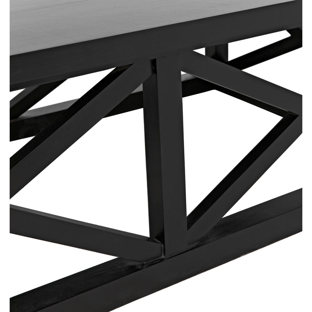 Sutton 60 X 34 inch Hand Rubbed Black Coffee Table