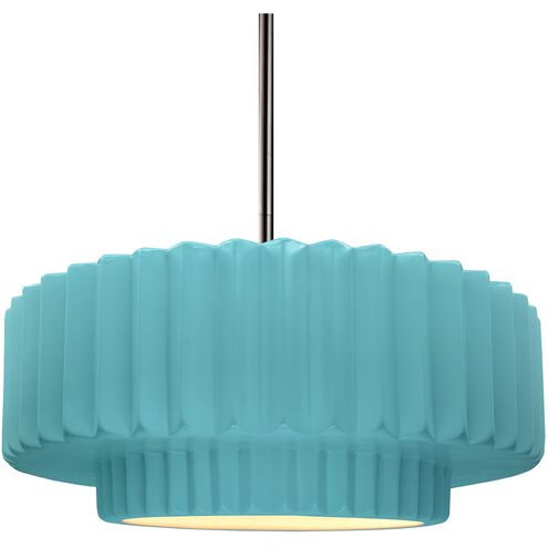 Radiance 1 Light 14.5 inch Reflecting Pool and Brushed Nickel Pendant Ceiling Light