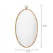 Wade 34 X 19 inch Antique Brass Mirror