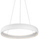 Halo Pendant Ceiling Light in Brushed Silver