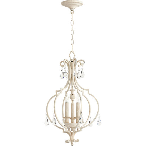 Ansley 3 Light 14 inch Persian White Mini Chandelier Ceiling Light