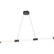 Akari LED 49.5 inch Black Linear Pendant Ceiling Light