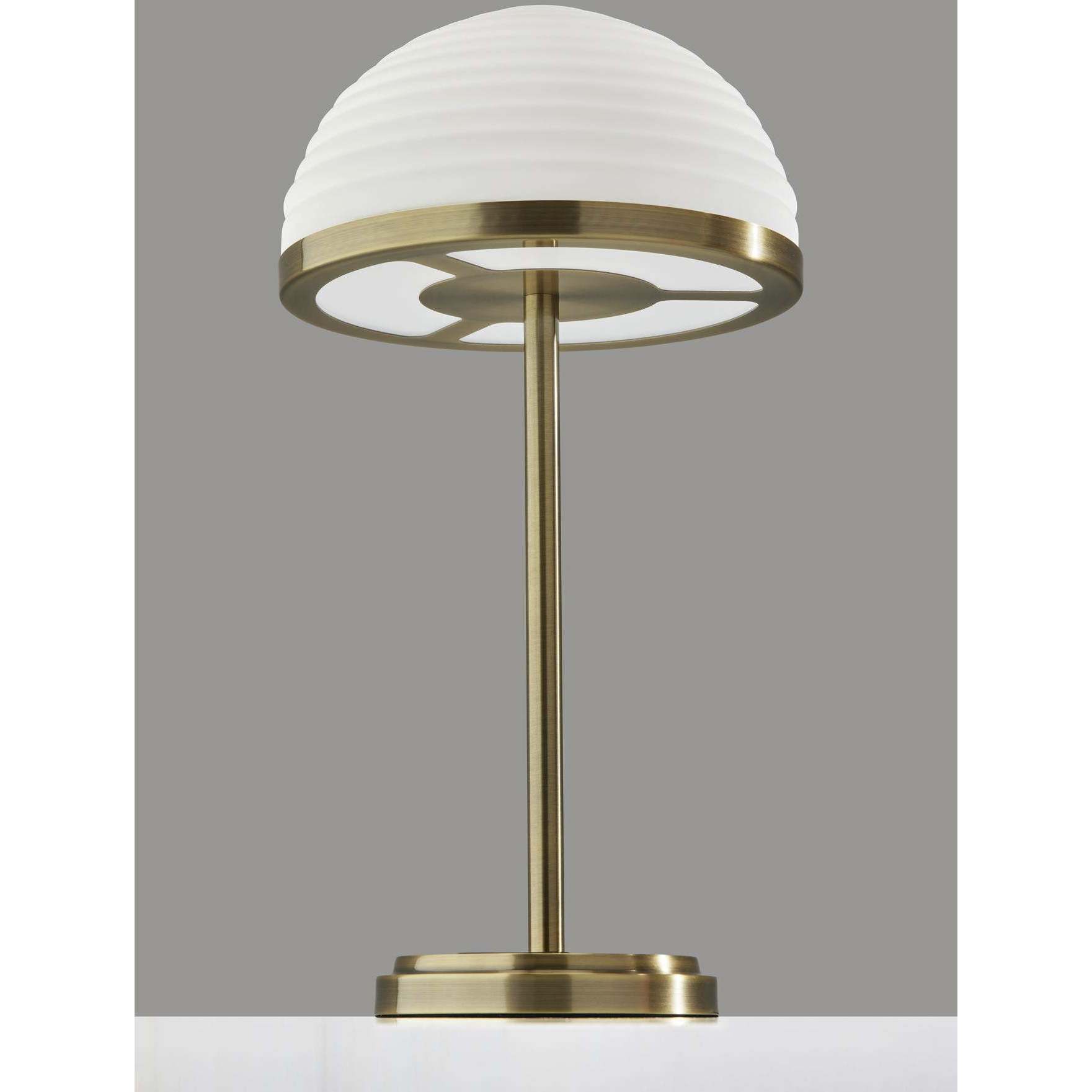 Juliana 21 inch 12.00 watt Antique Brass Table Lamp Portable Light