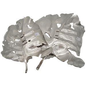 Leaf Silver Wall Accent