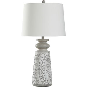 Isaac 32 inch 100.00 watt Greyson and Rubbed White Table Lamp Portable Light