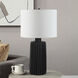 Anada 24.5 inch 100 watt Matte Black Table Lamp Portable Light