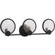 Cooper 3 Light 24 inch Midnight Black Wall Bath Fixture Wall Light