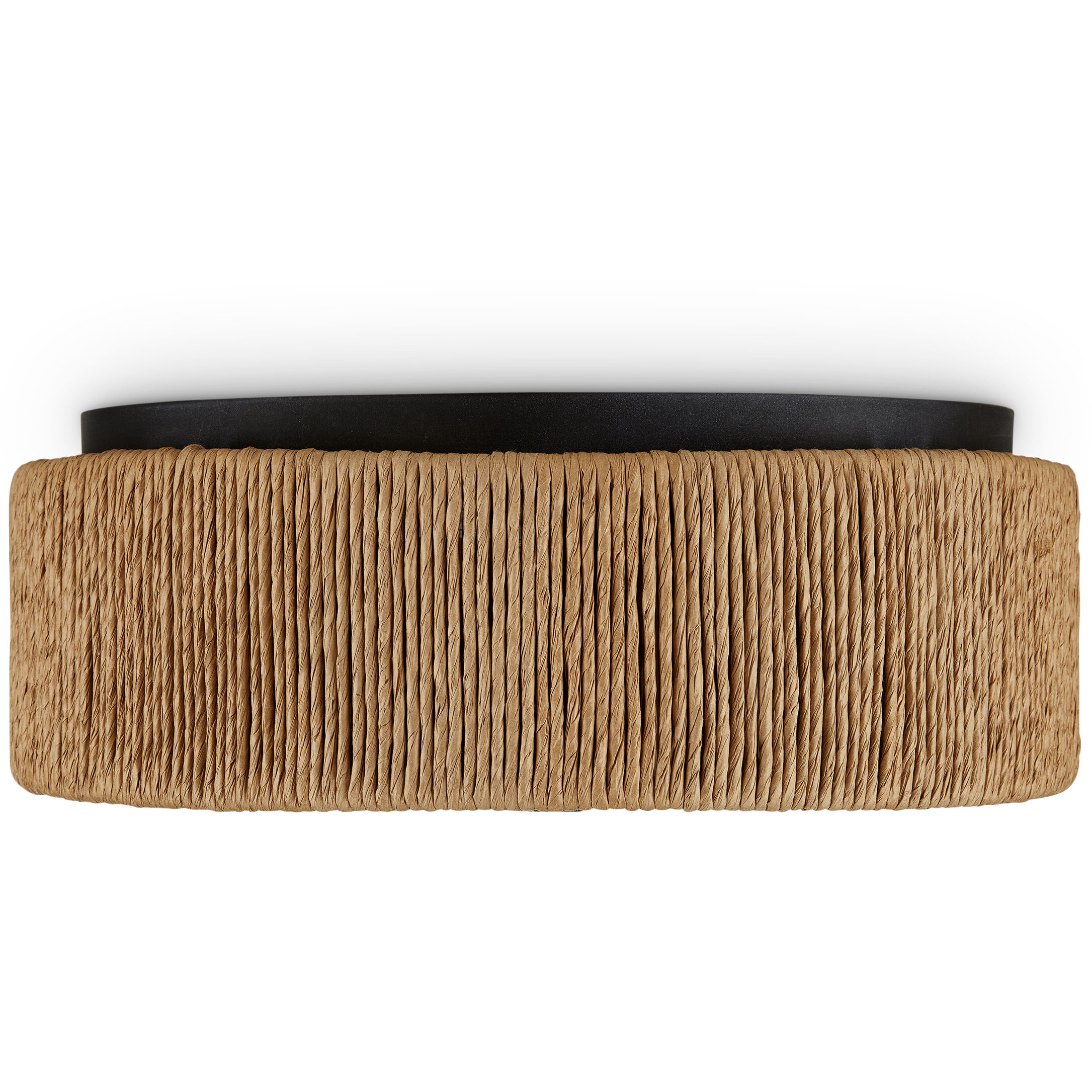 Brownell 1 Light 14 inch Blacksmith/Natural Flush Mount Ceiling Light