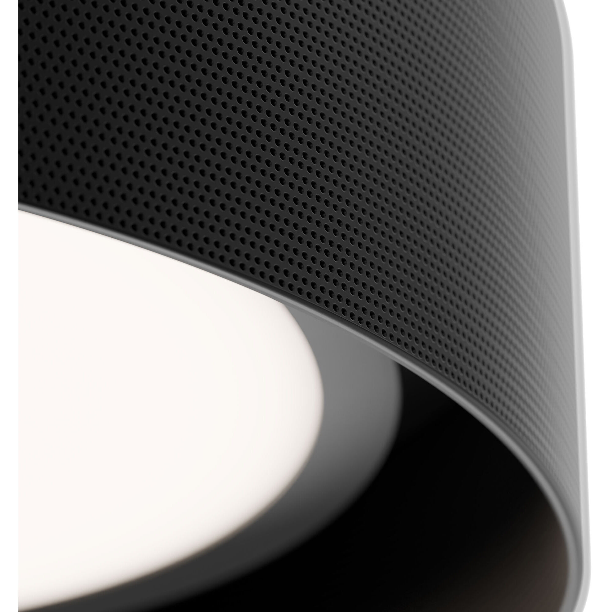 Grille LED 12 inch Black Flush Mount Ceiling Light in 3000K, dweLED