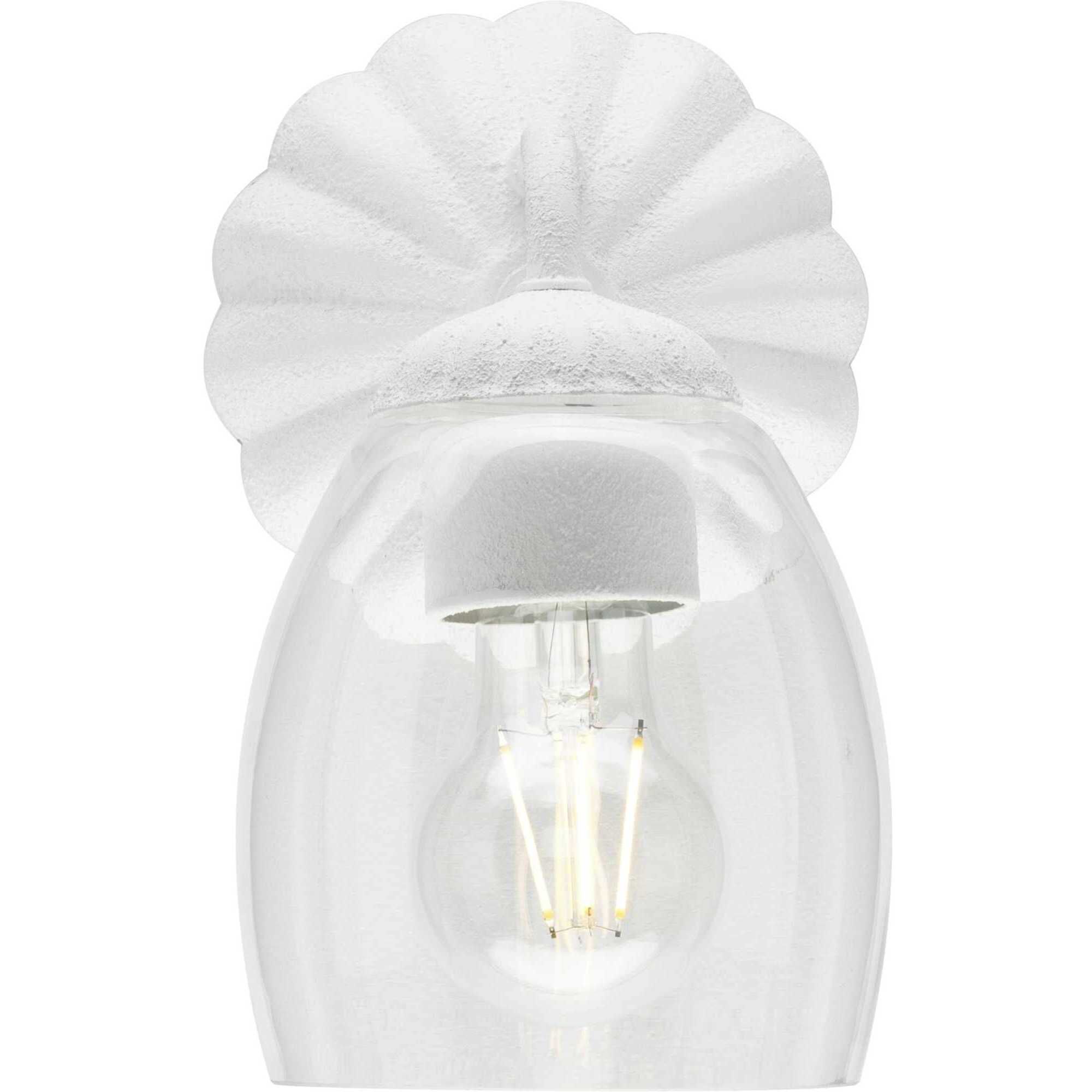 Quillan 1 Light 5 inch White Plaster Bathroom Vanity Light Wall Light