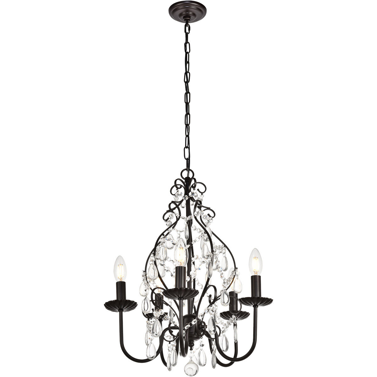 Blaise 5 Light 17 inch Oil Rubbed Bronze Pendant Ceiling Light