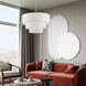 Manorwood 5 Light 28 inch Brushed Nickel Pendant Chandelier Ceiling Light