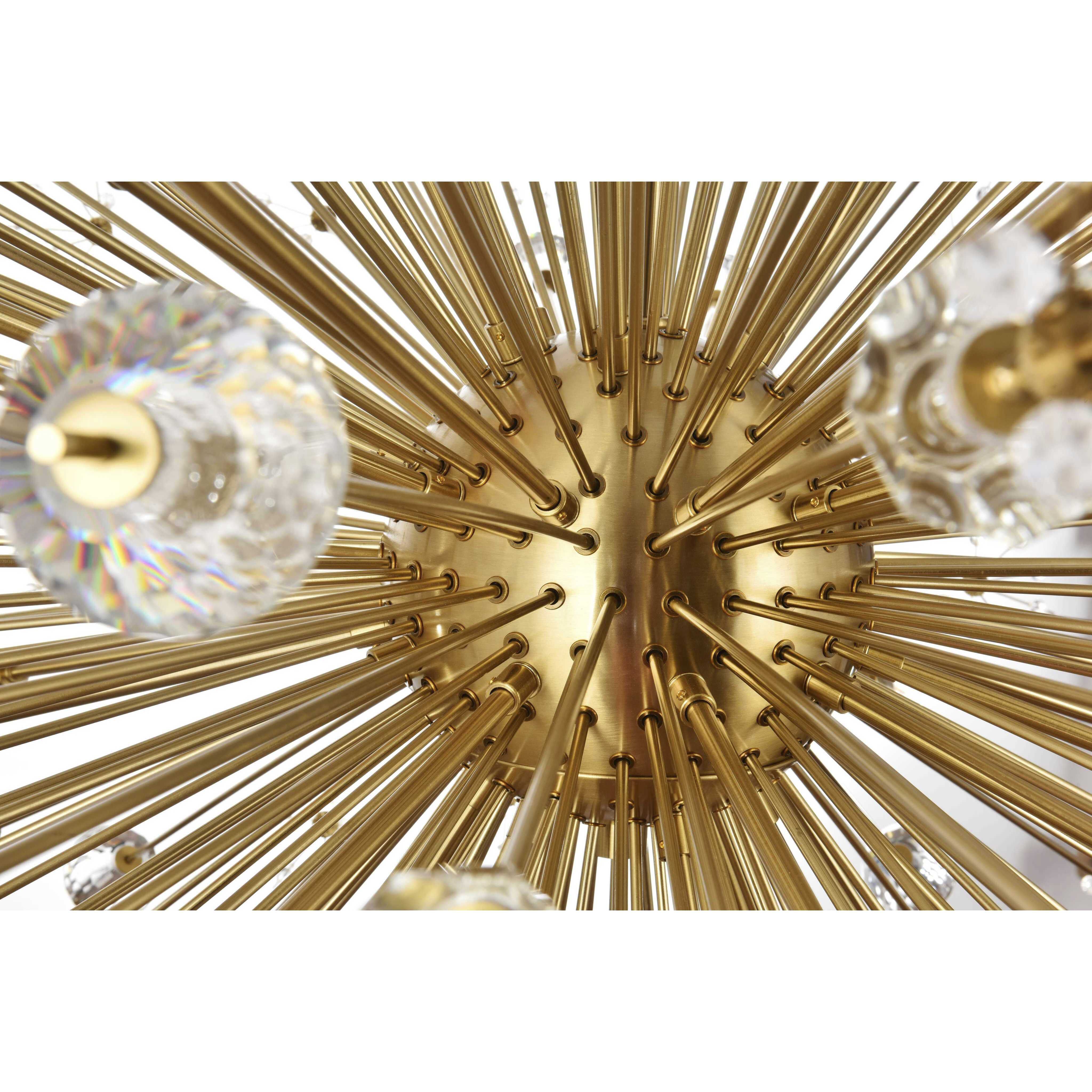 Vera 34 Light 50 inch Gold Pendant Ceiling Light