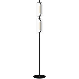 Hilo 63.5 inch 17.00 watt Black with Brushed Gold Floor Lamp Portable Light