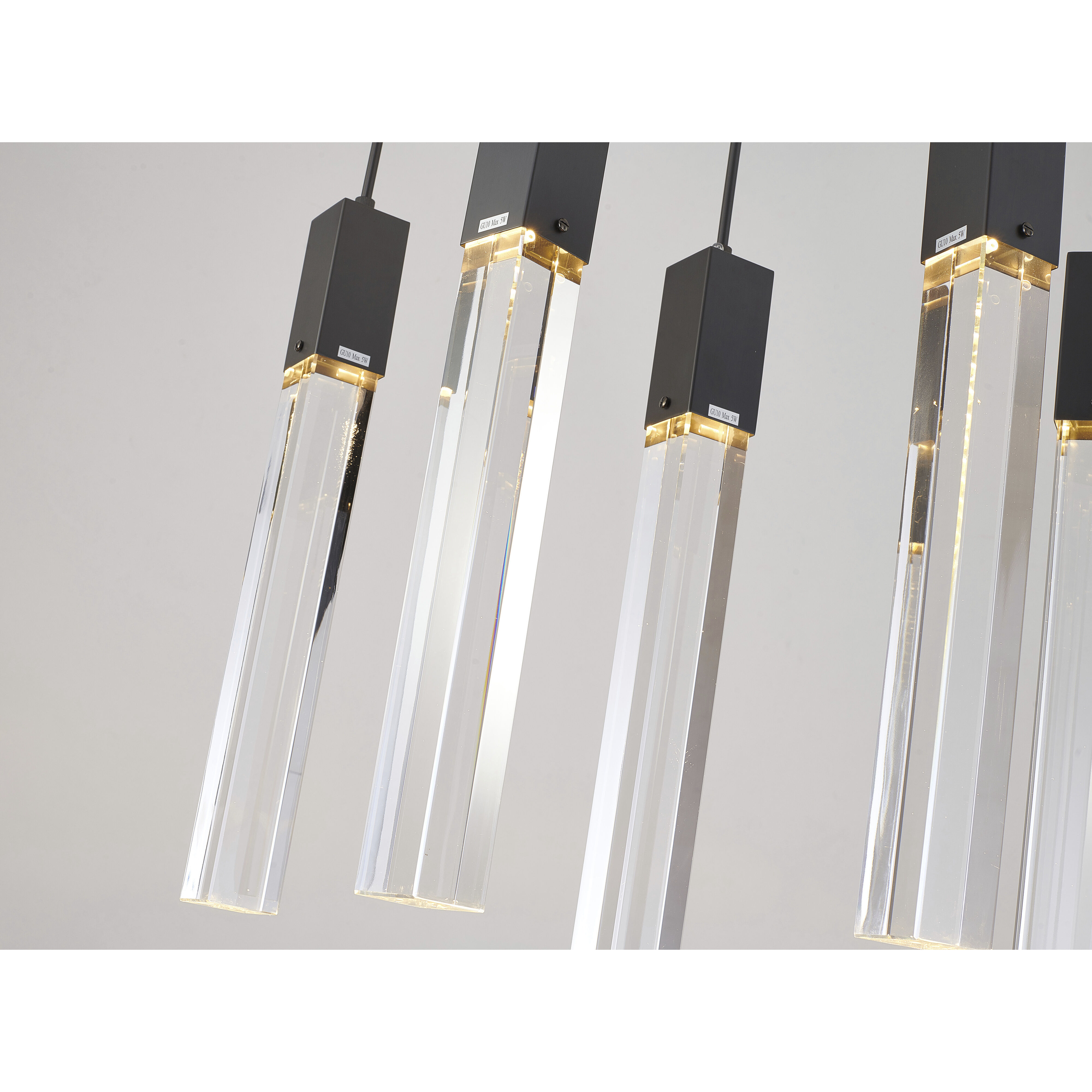 Canada 7 Light 35.4 inch Matte Black Island Lighting Ceiling Light