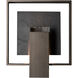 Shadow Box 1 Light 11.7 inch Coastal Bronze Outdoor Sconce, Medium