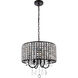 Elise 4 Light 17 inch Black Pendant Ceiling Light