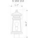 Taylor 1 Light 18 inch English Bronze with Gold Outdoor Post Lantern