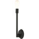 Prague 1 Light 5 inch Black ADA Sconce Wall Light