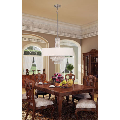 Carlisle 5 Light 25 inch Brushed Nickel Pendant Ceiling Light