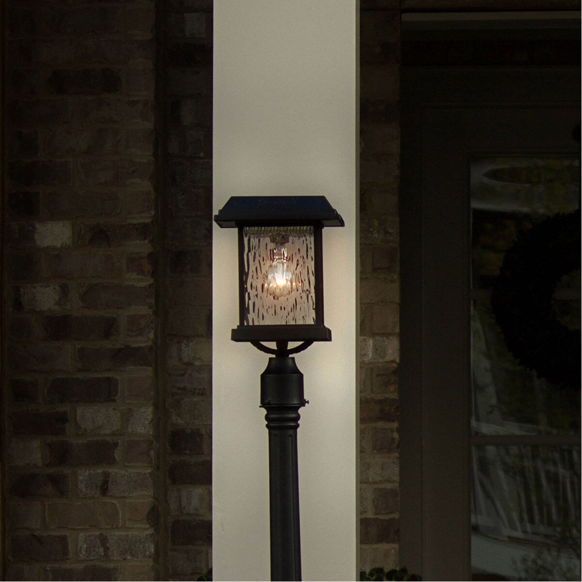 Aspen LED 15 inch Black Post Light, Solar