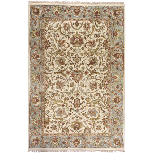 Taj Mahal 66 X 42 inch Khaki, Seafoam, Camel Rug