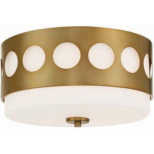 Kirby 2 Light 13.25 inch Flush Mount