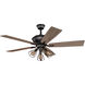 Clybourn 52 inch Bronze with Driftwood-Dark Maple Blades Ceiling Fan