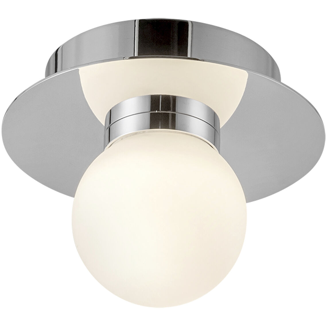 Elixir LED 6 inch Chrome Flush Mount Ceiling Light